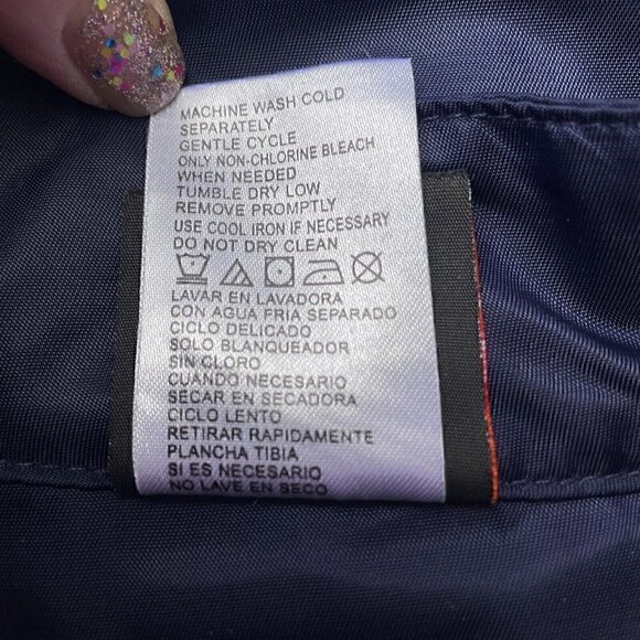 Nascar National Guard Dale Jr 88 Navy Full Zip Windbreaker Jacket Women’s S/M - Picture 11 of 11